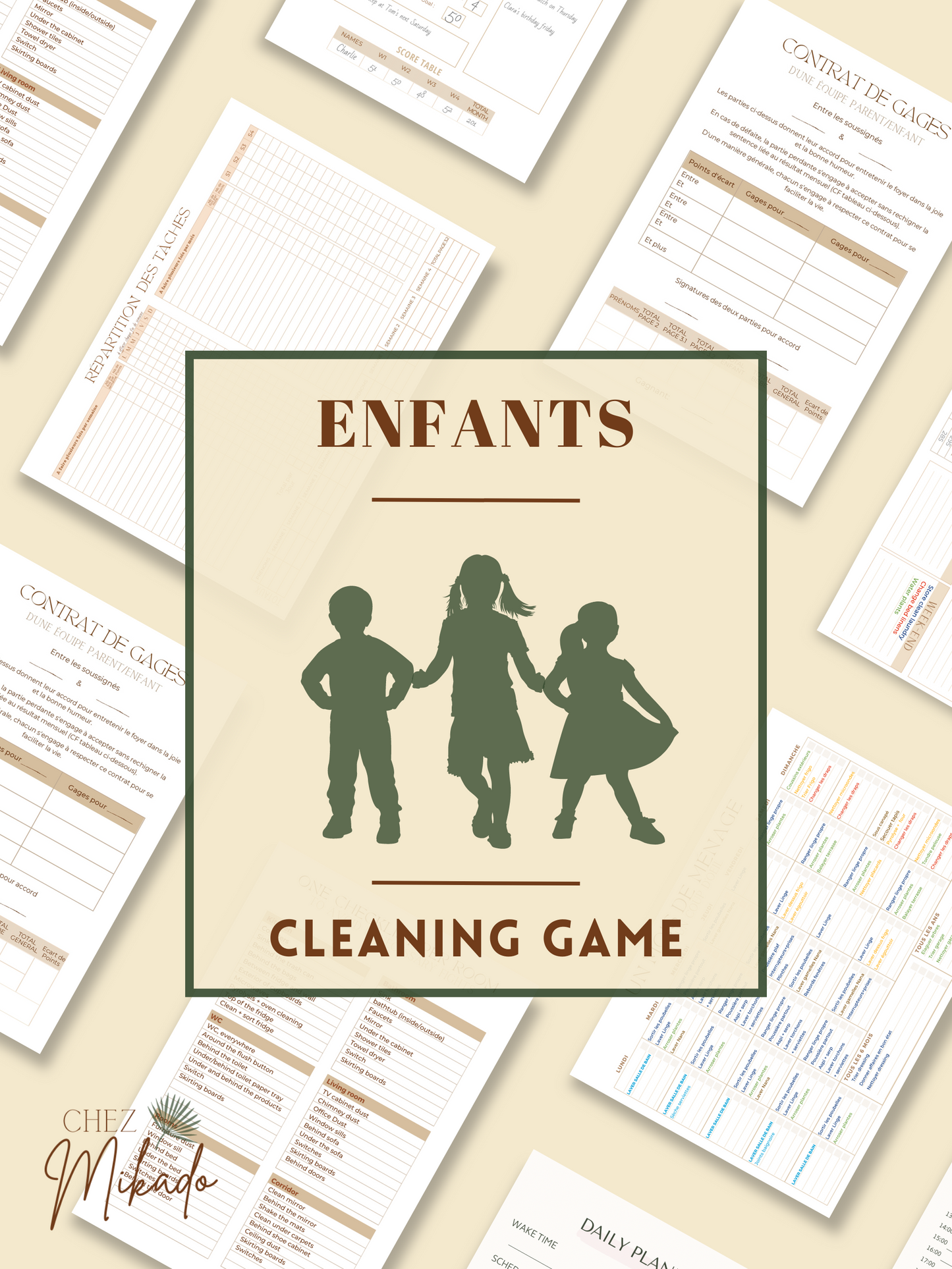 Le jeu du ménage ENFANTS (2 ans et +)