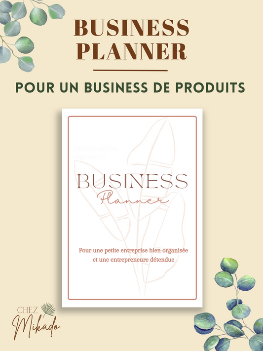 Le modèle Business Planner (Avec Planner Quotidien et  mensuel)