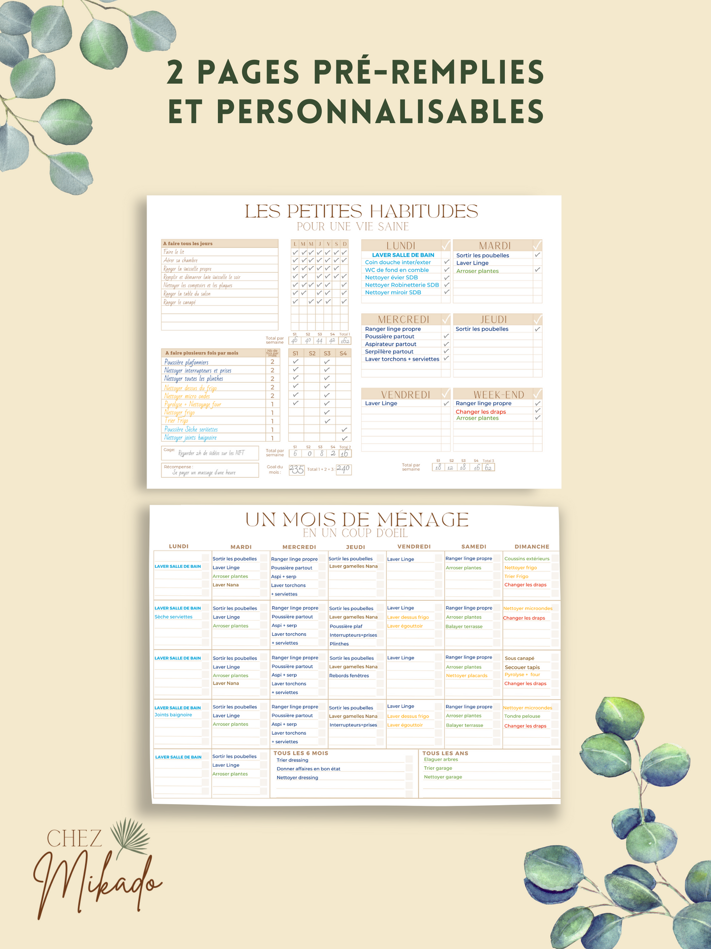 Jeu du ménage "un Adulte"