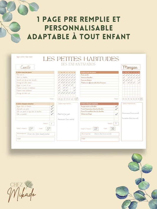 Le jeu du ménage ENFANTS (2 ans et +)