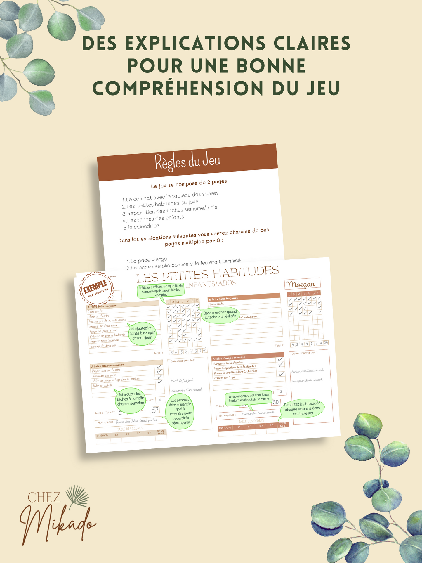 Le jeu du ménage ENFANTS (2 ans et +)