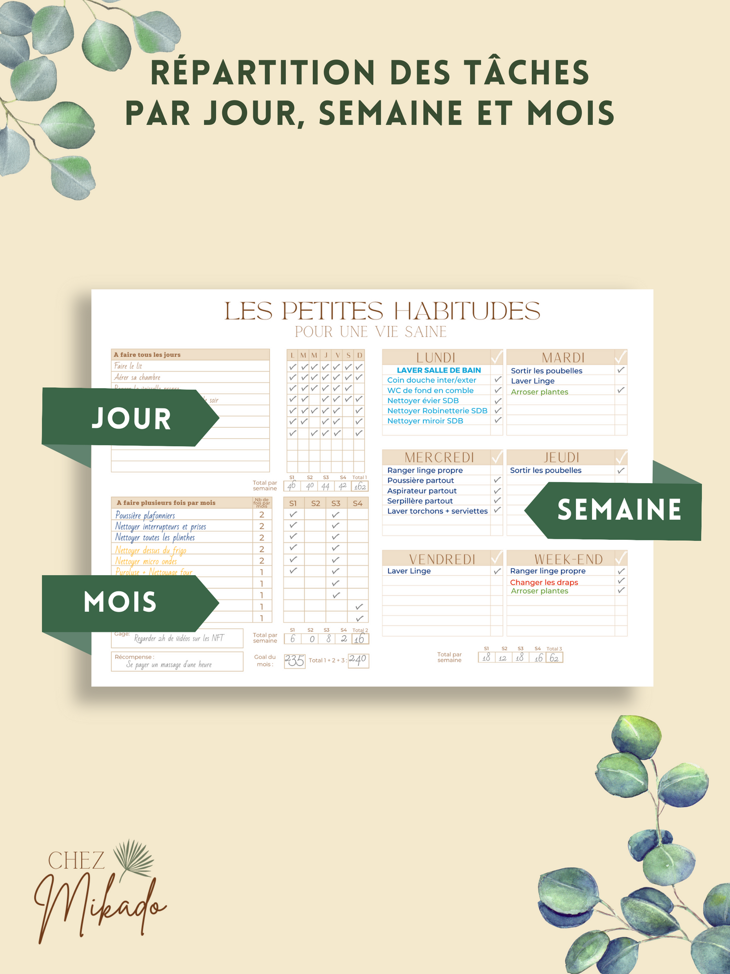 Jeu du ménage "un Adulte"