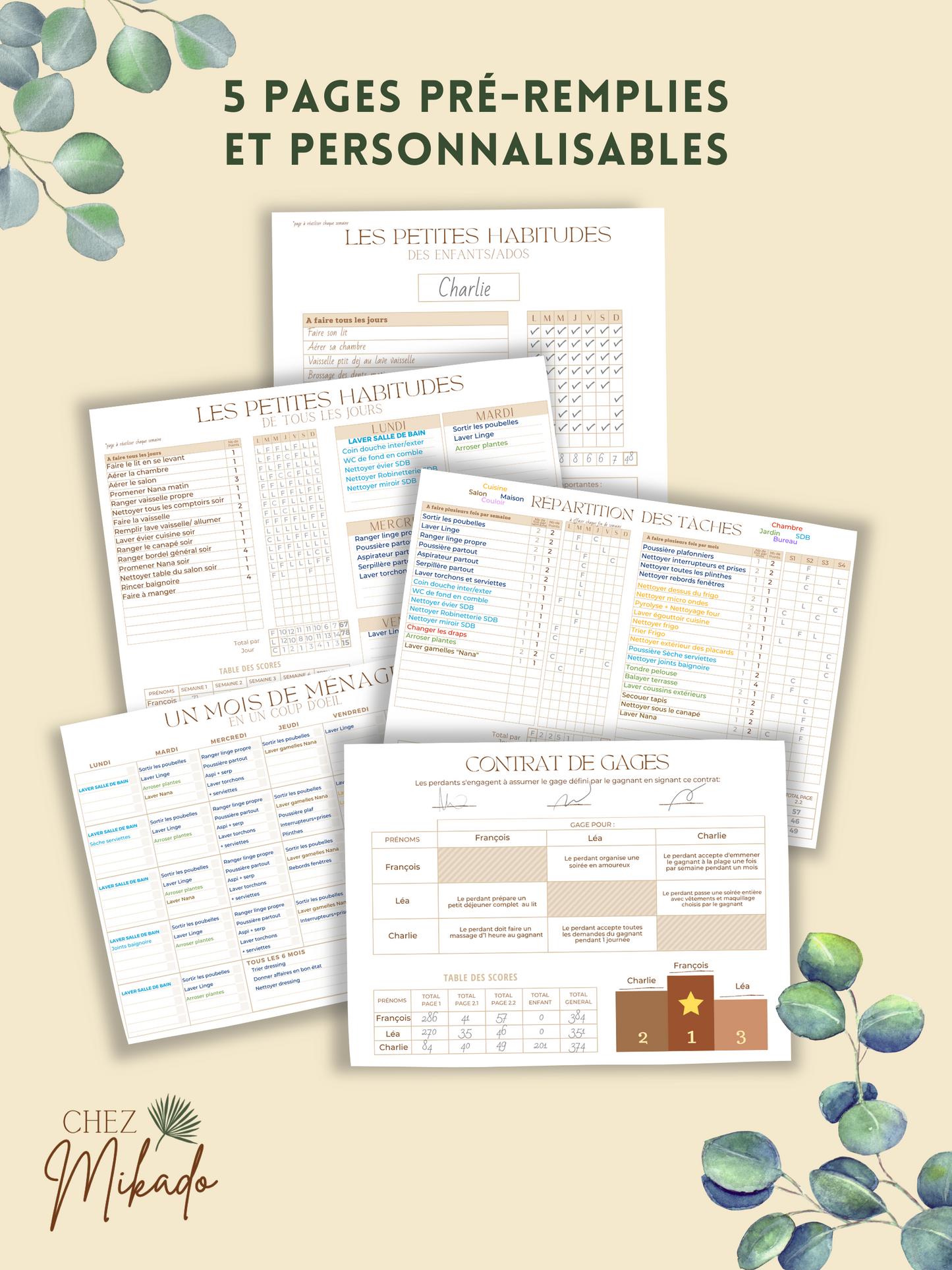 Jeu du ménage "en duo"