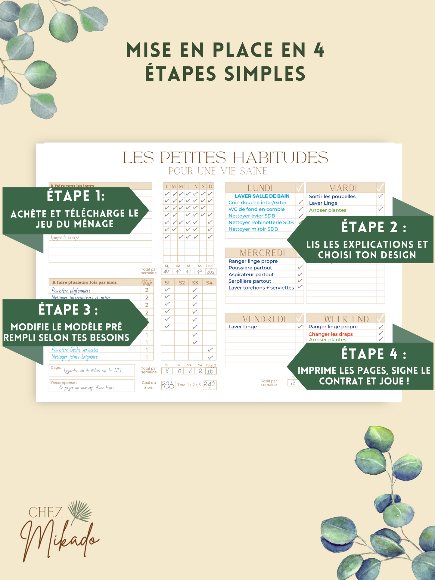 Jeu du ménage "un Adulte"